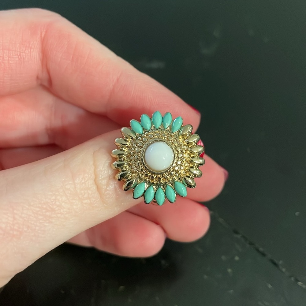 Golden and Turquoise Ring